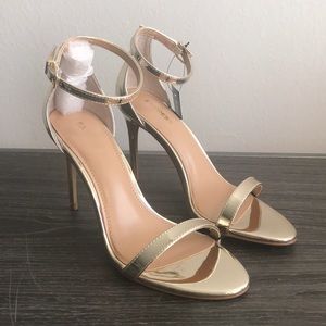 Express Gold Heels